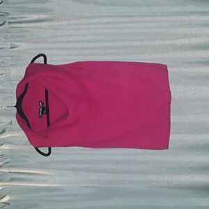 Nina Leonard Fuchsia Sleeveless Cowl Neck Sweater
